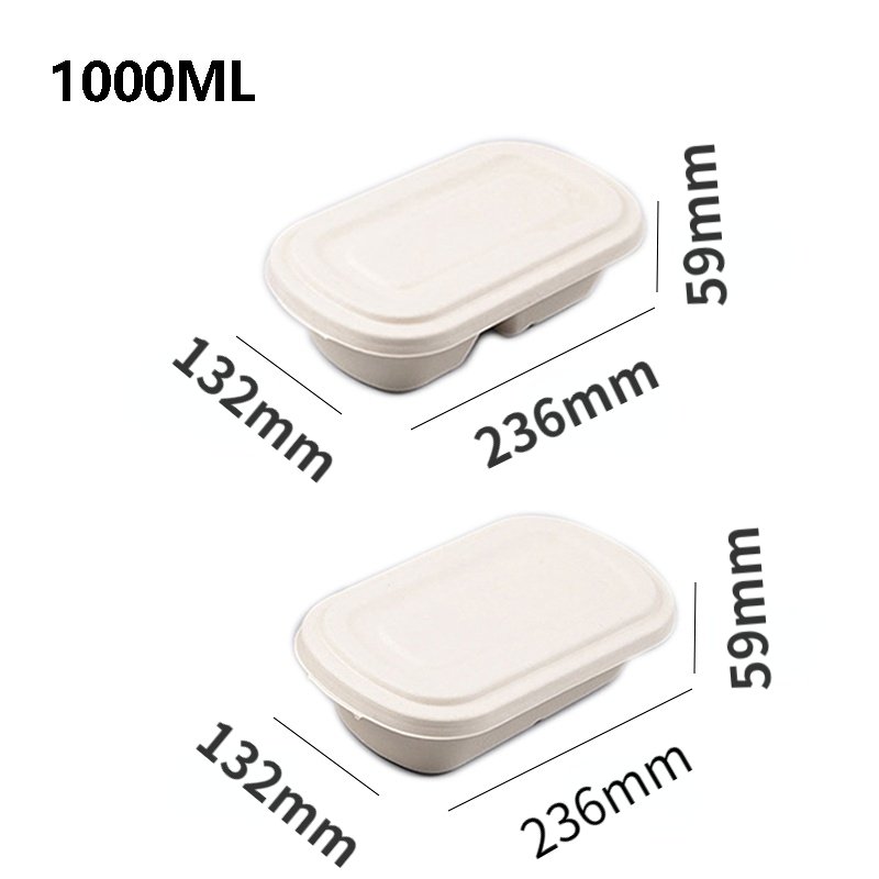 3 5 Compartment Eco Friendly Biodegradable Disposable Cornstarch Corn Starch Takeaway Take Away Bento Lunch Box Food Container