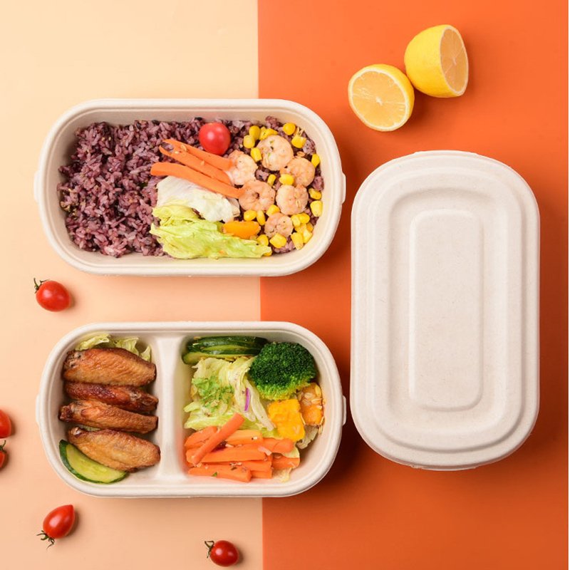 3 5 Compartment Eco Friendly Biodegradable Disposable Cornstarch Corn Starch Takeaway Take Away Bento Lunch Box Food Container
