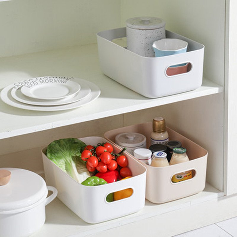 Popular PP storage box desktop cosmetics collection sundries sorting box storage basket snack home waterproof storage box