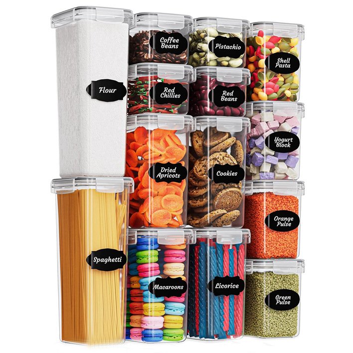 Plastic Food Container 3 Compartment Plastic Food Container Home Storage & Organization