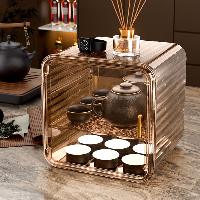 New Design Home Kitchen Tea Cup Storage Rack Desktop Cups Storage Rack Container