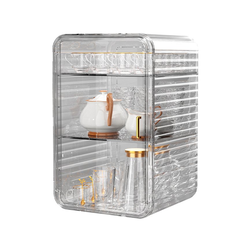 New Design Home Kitchen Tea Cup Storage Rack Desktop Cups Storage Rack Container