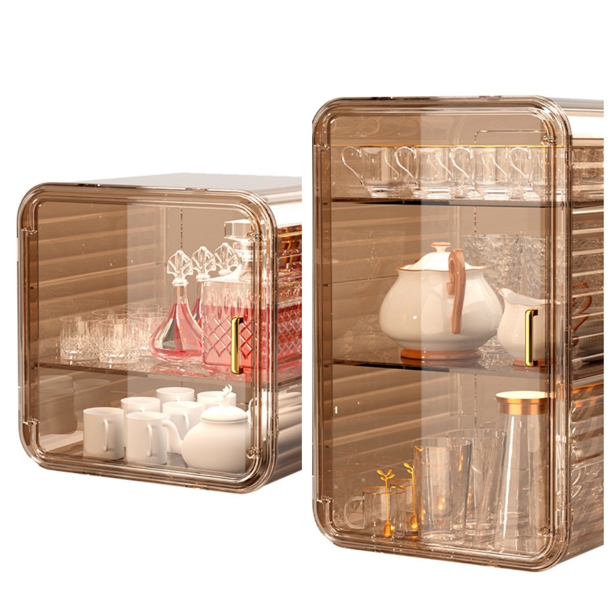 New Design Home Kitchen Tea Cup Storage Rack Desktop Cups Storage Rack Container