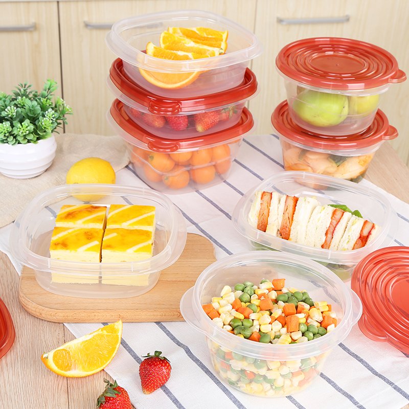 15pcs/set Kitchen Organizer Grains Beans Storage Jar Keep Fresh Food Storage Box Refrigerator Food Sealed Crisper Container