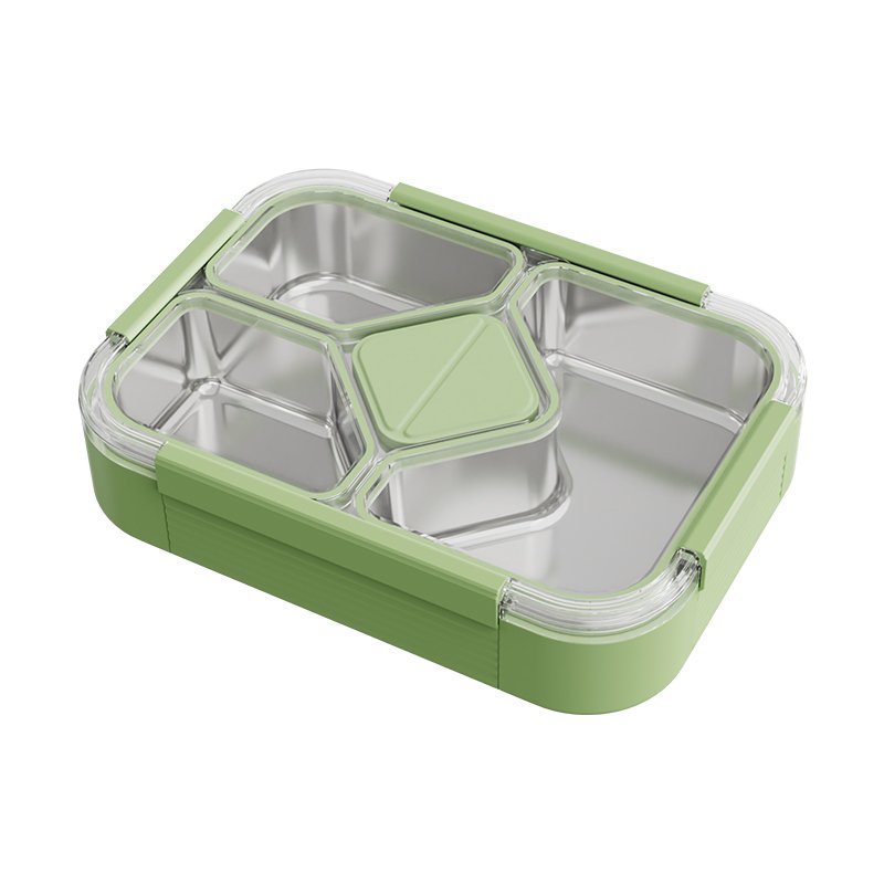 2024 Portable Stainless Steel Kids Lunch Bento Box Metal Food Storage Container
