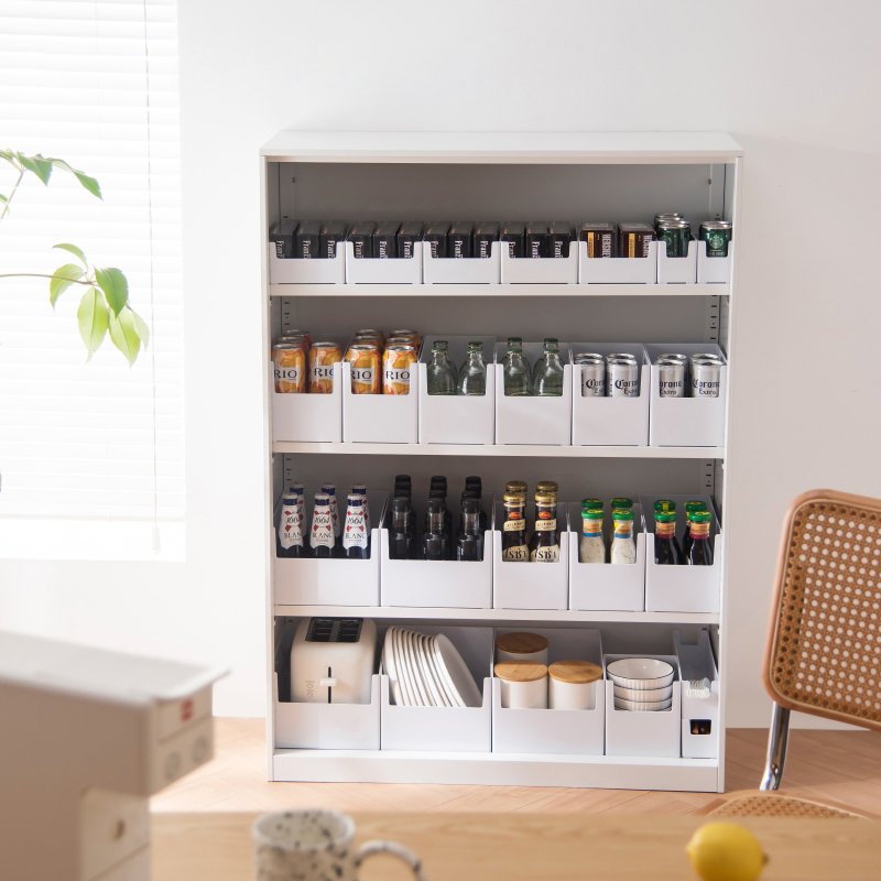 Hot Selling Open Front Plastic Durable Multi-use Desktop Pantry Organizer Bin Storage Box for Kitchen