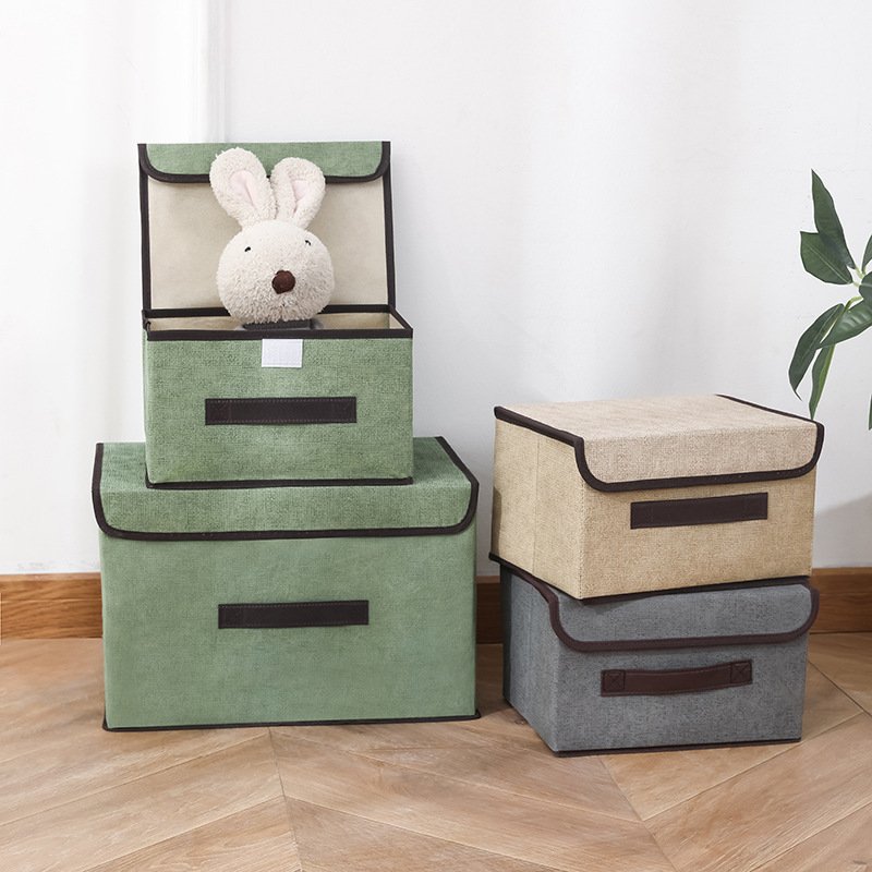 High Quality Foldable Non Woven Storage Cube Bin Home Decorative Storage Box For Home Organizer for File Storage