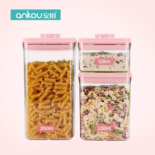 ANKOU Best Sellers in Europe Pop Container Air Tight Container Baby Food Storage Containers BPA Free with Airtight Lid