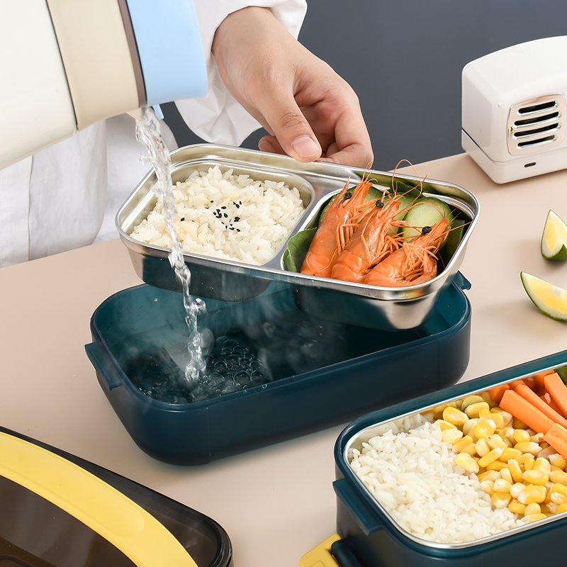 Modern design Nordic style lunch box bento with thick PP shell airtight food storage containers