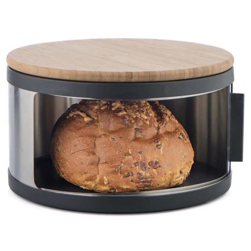 Storage Organizer Bread Container Box Iron Metal Rectangular Shape Bread Box For Home Metal Tin Storage Box