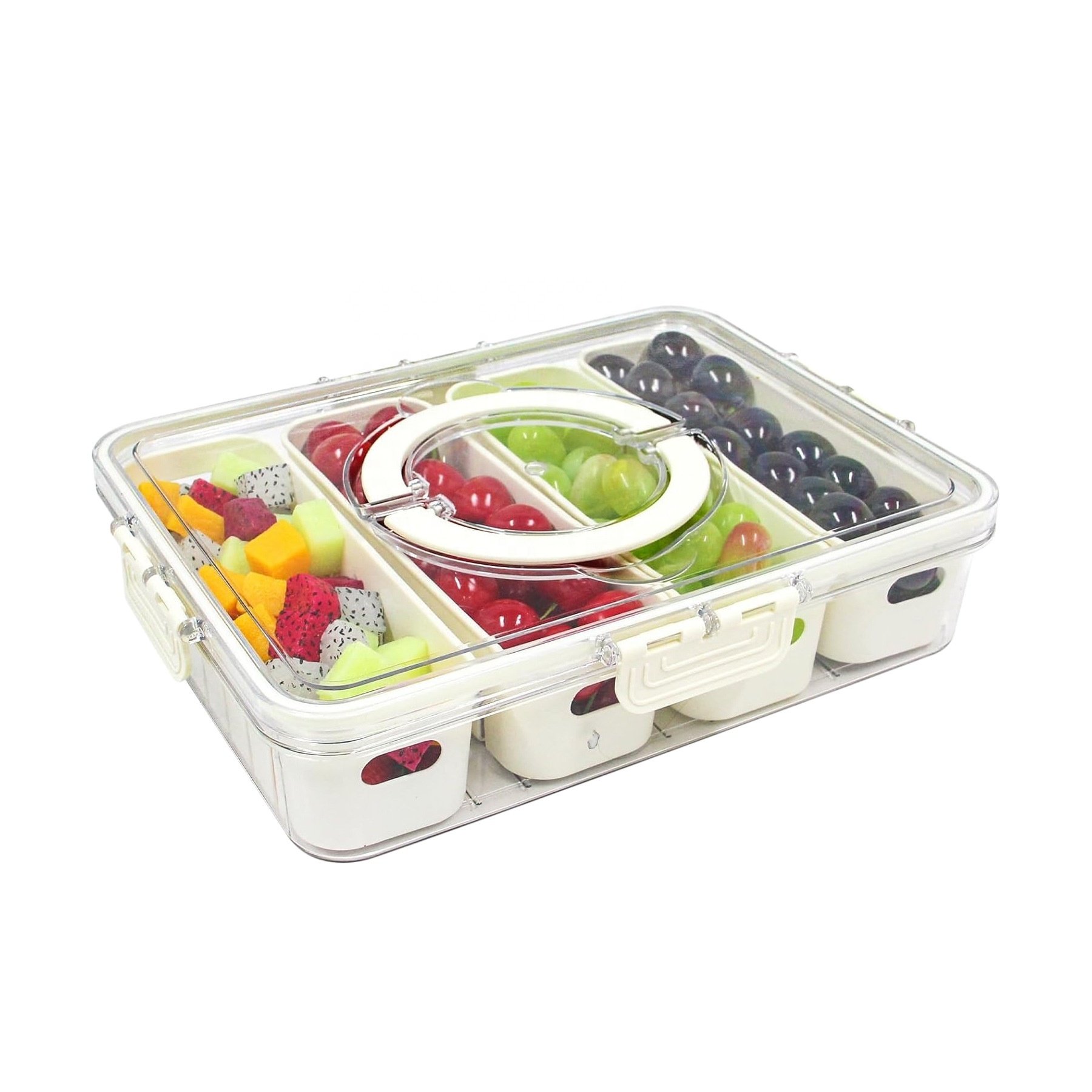 Lakuna Storage box Sealed Frozen Refrigerator Fruits and Vegetables Portable Storage Box with Lid for Camping Outdoor