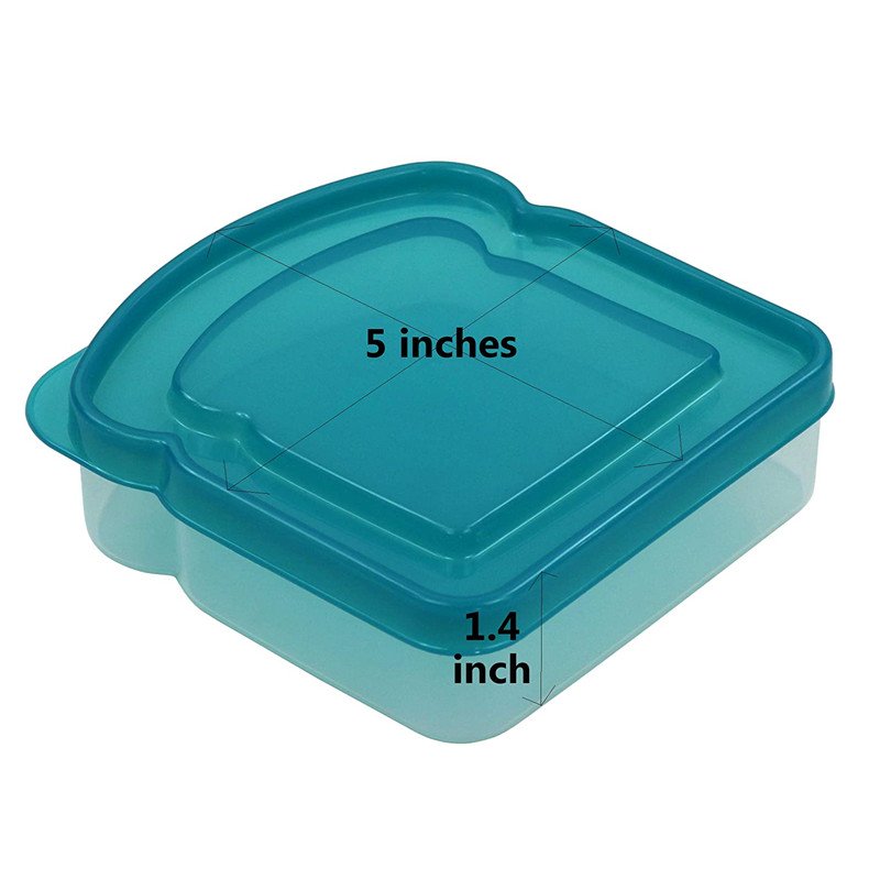Plastic Sandwich Box Compact Food Storage Container