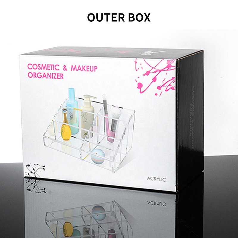 Plastic Luxury Fashion Big Capacity Clear Cosmetic Storage Box Makeup Organizer Acrylic Organizer Cosmetic Brush Holder