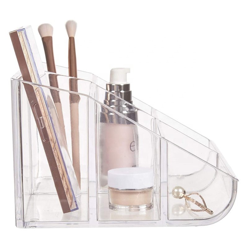 Plastic Luxury Fashion Big Capacity Clear Cosmetic Storage Box Makeup Organizer Acrylic Organizer Cosmetic Brush Holder