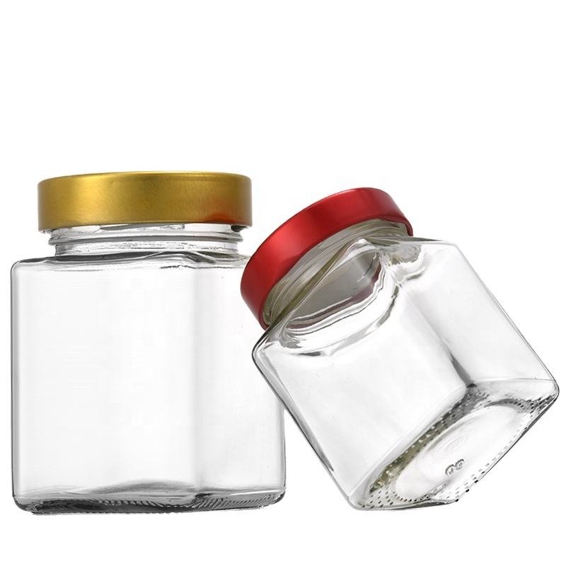 New Arrival Square Shape Glass Food Storage Jar With Lid Transparent Glass Food Container