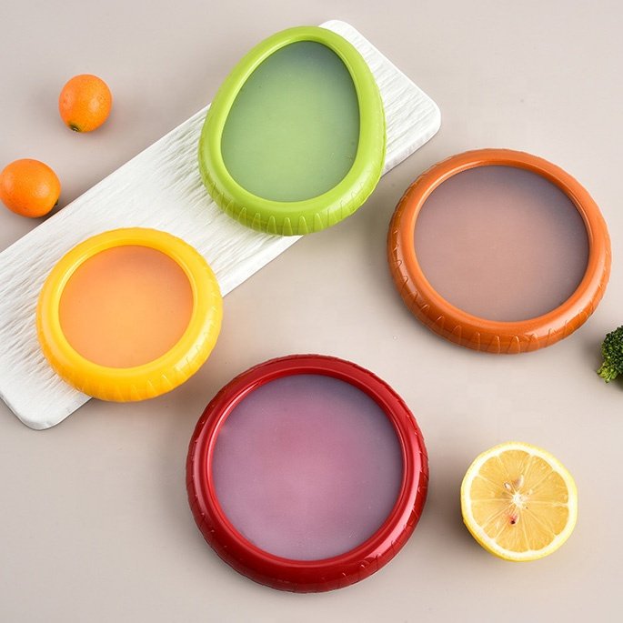 Hot Sales Wholesale Silicone Transparent Film Fruit Sealed Keep Fresh Box Refrigerator Fruit and Vegetable Storage Box