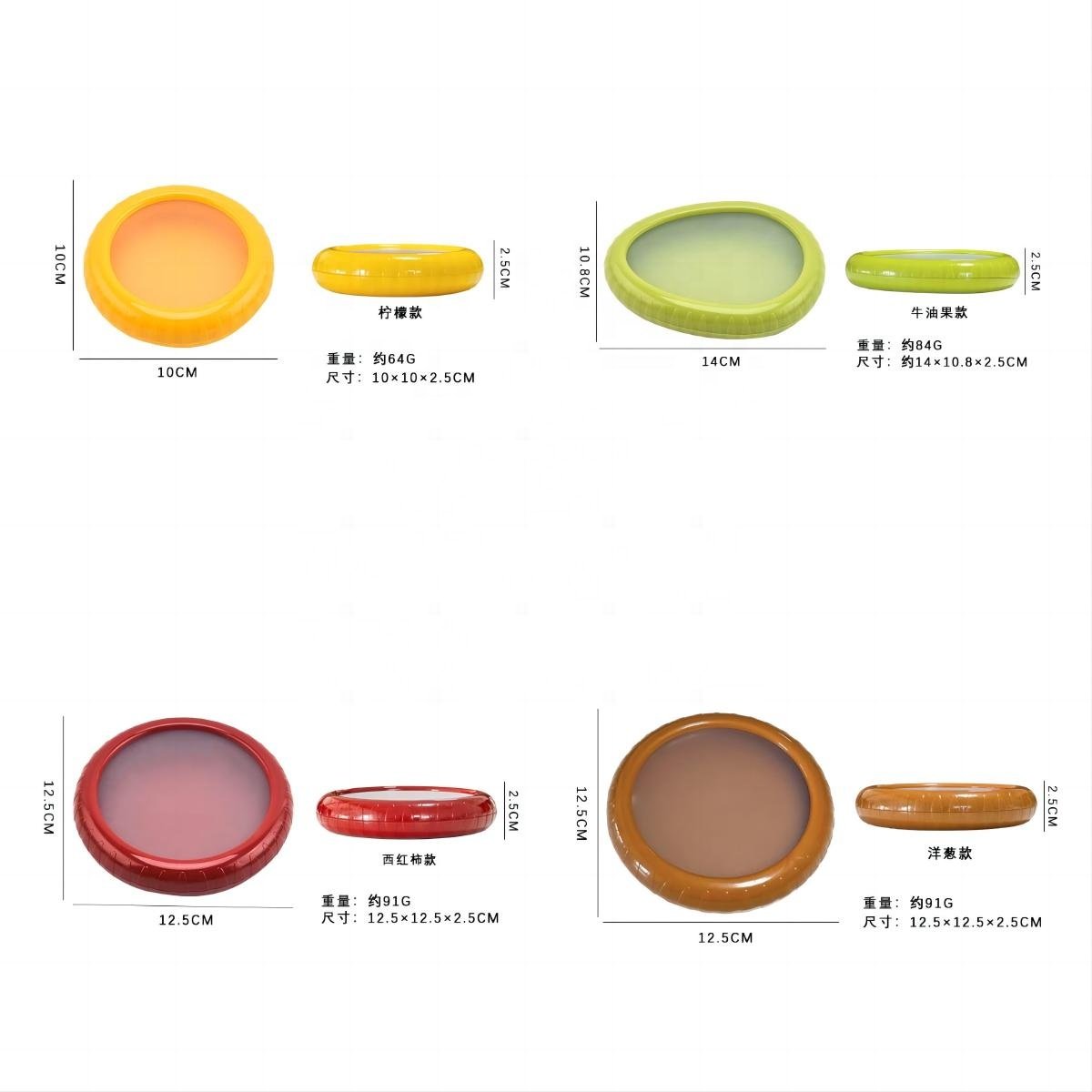 Hot Sales Wholesale Silicone Transparent Film Fruit Sealed Keep Fresh Box Refrigerator Fruit and Vegetable Storage Box