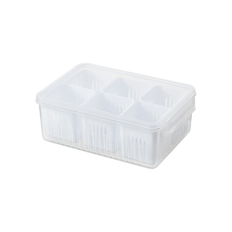 Household Kitchen Ingredients Storage Box Refrigerated Sealed And Divided Preservation Box Side Dish Storage Box