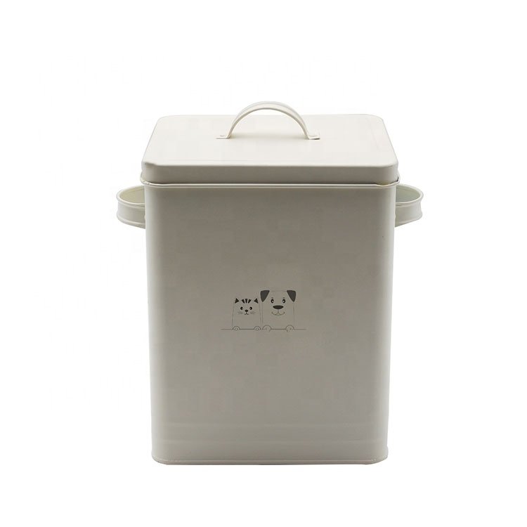 Modern Farmhouse Metal Laundry Powder Container Tin Storage Box with Scoop for Laundry Room Decor Organization and Storage