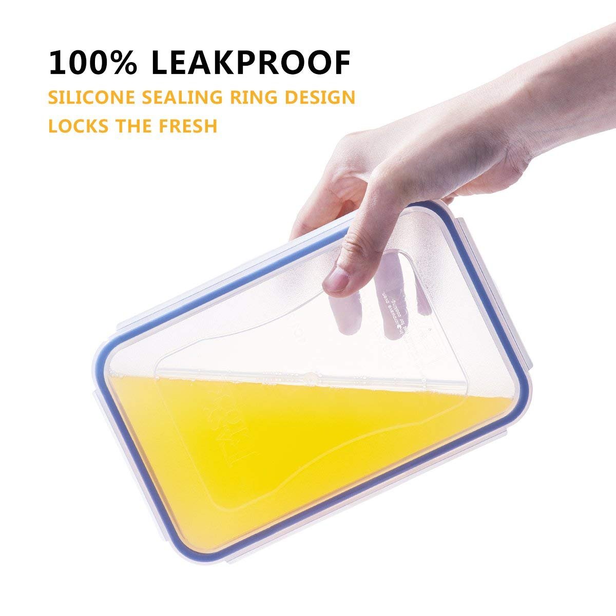 2024 kitchen accessories transparent box microwavable rectangular hard fresh plastic food storage container with lid