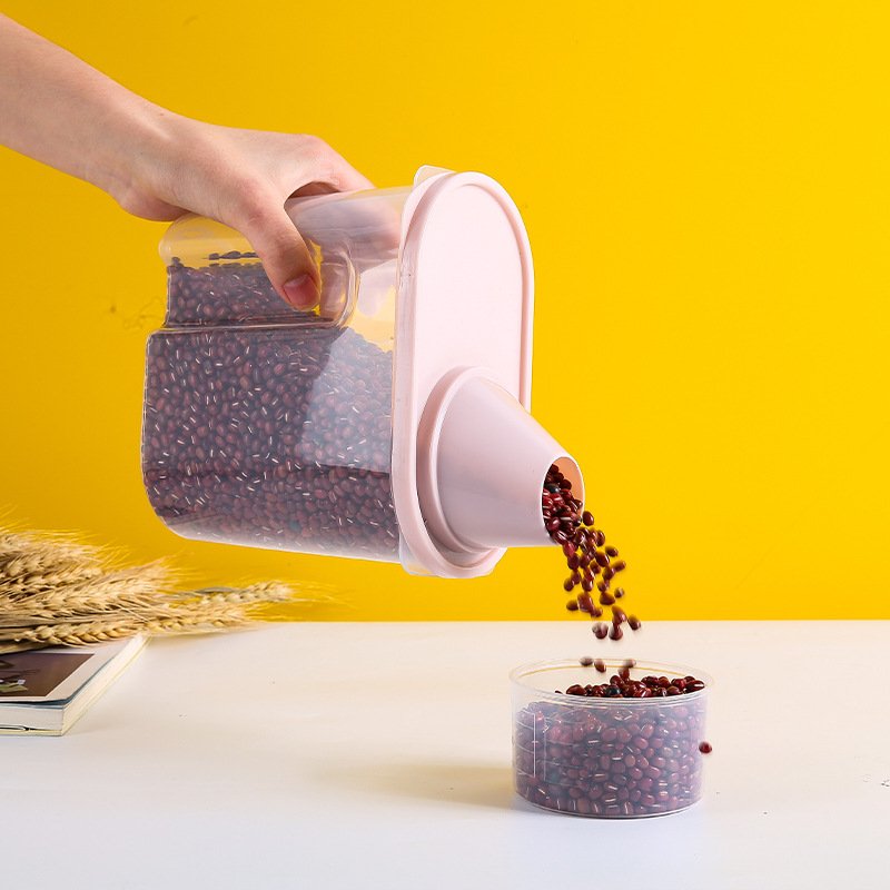 Kitchen Dry Food Storage Box Plastic Grain Tank Cereal Sealed Storage Jar for Kitchen Storage Jar Accessories