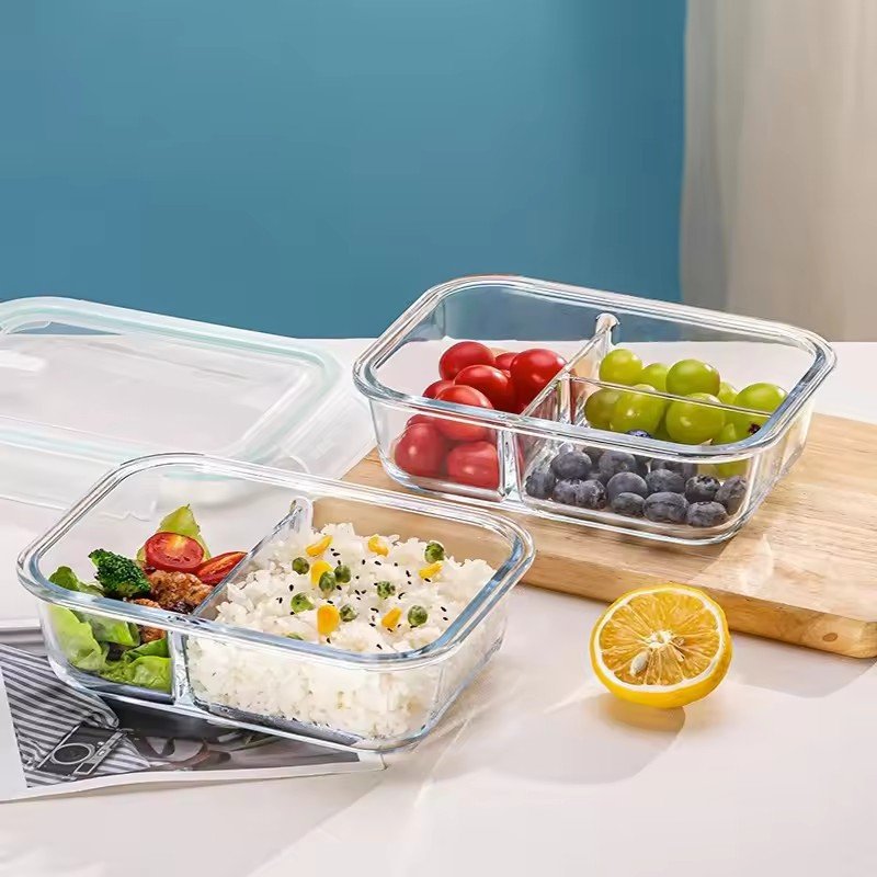 Hot Seller 2024 Airtight Glass Storage Containers With Lids Refrigerator Glass Meal Prep Containers Reusable