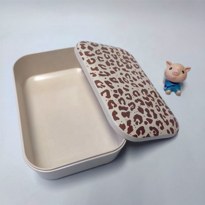 Bamboo Fiber Food Container Eco Friendly Bamboo Fibre New Style Kid Lunch Box Dishwasher Safe Food Storage Seal Case with Bamboo
