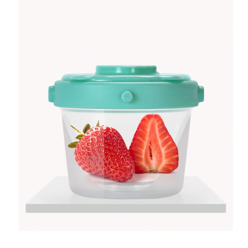 Food Grade Sealed Leakproof Vacuum Baby Fresh Food Storage Container Silicone Lunch Box With Lid For Toddler Stackable Snack
