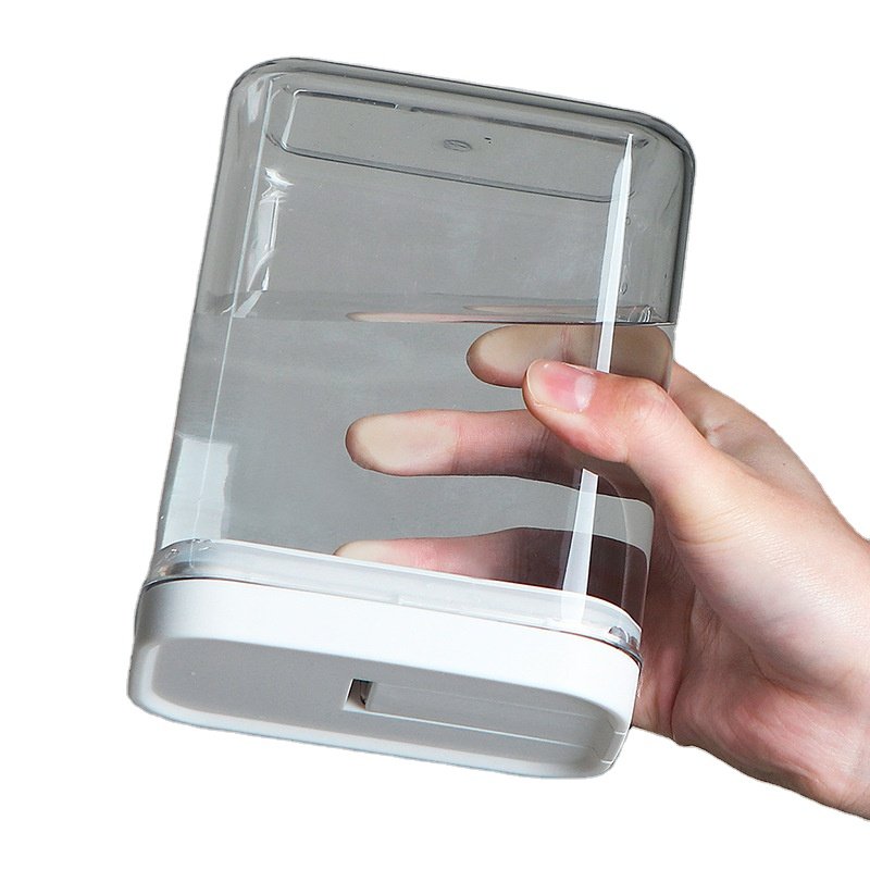 Wewin Modern Rectangle Household Storage Box Glossy Airtight Food Storage Container for Kitchen Cabinet Storage