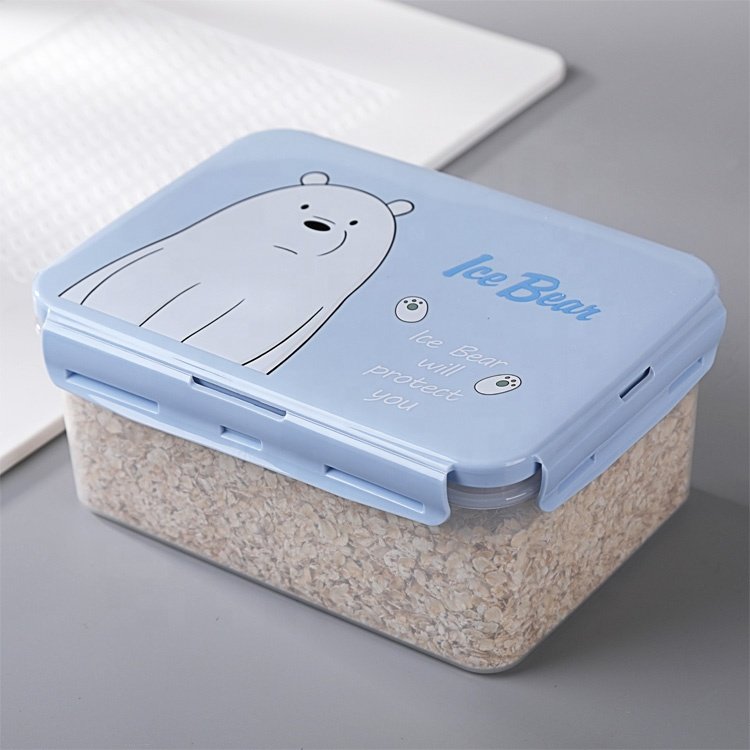 Kitchen Accessories Microwave Safe Fridge Organizer 3 PCS Set Airtight Plastic Food Storage & Container