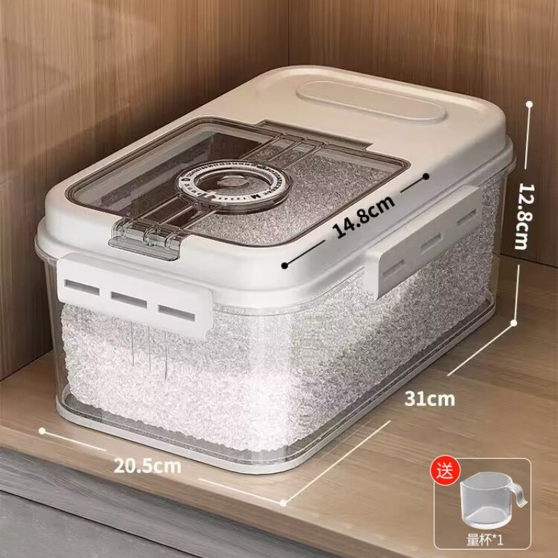 Rice bucket insect proof and moisture-proof sealed flour storage tank rice storage box