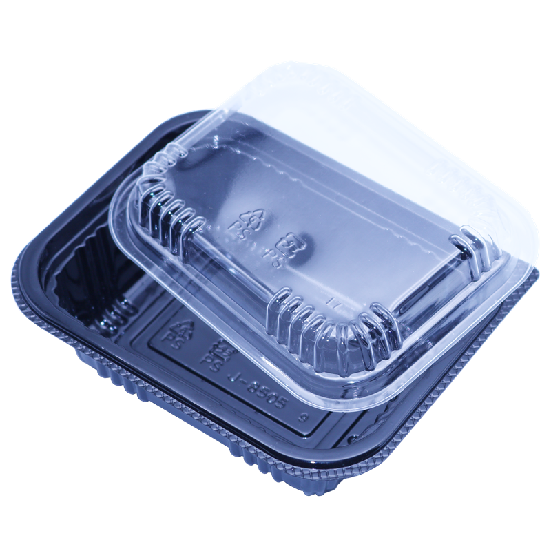 G46 Disposable 3 compartment plastic takeaway food container with lid microwaveable pp storage box set for take out