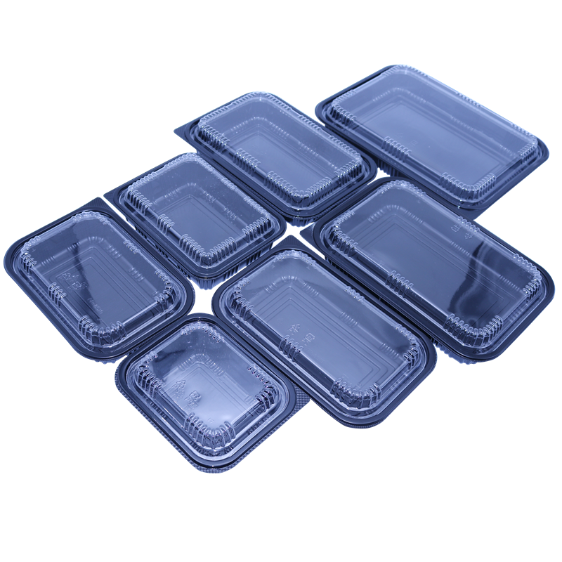 G46 Disposable 3 compartment plastic takeaway food container with lid microwaveable pp storage box set for take out