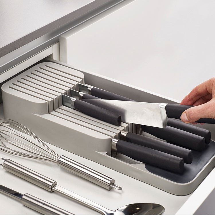 Multifunctional Convenient Compartment Storage Boxes Cutlery Spoon Knife Fork Divided Organizer Kitchen Drawer Storage