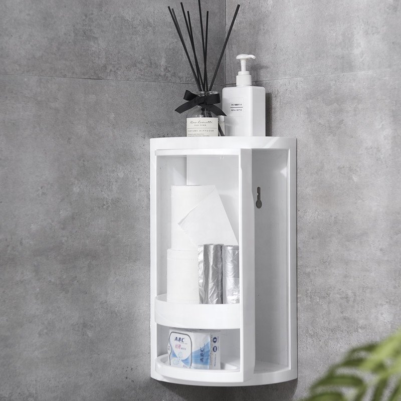 Corner Plastic Storage Racks Cosmetic Makeup Organizer Storage Box