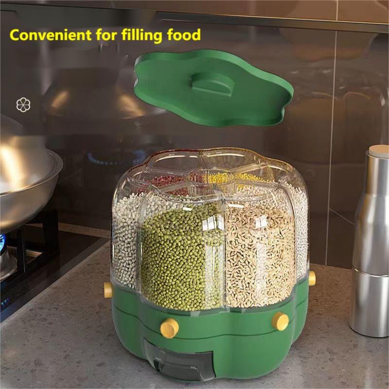 Amazon Sells 6.5KG Rotating Rice Barrel Grain Dispensers With Thickened Plastic Dry Food Storage Coffee Bean Wheat Storage