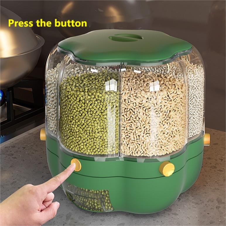 Amazon Sells 6.5KG Rotating Rice Barrel Grain Dispensers With Thickened Plastic Dry Food Storage Coffee Bean Wheat Storage