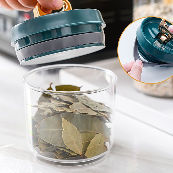Hot Sale Kitchen Cereal Food Storage Box With Lids Plastic Clear Tightness Containers Flip Top Containers Set