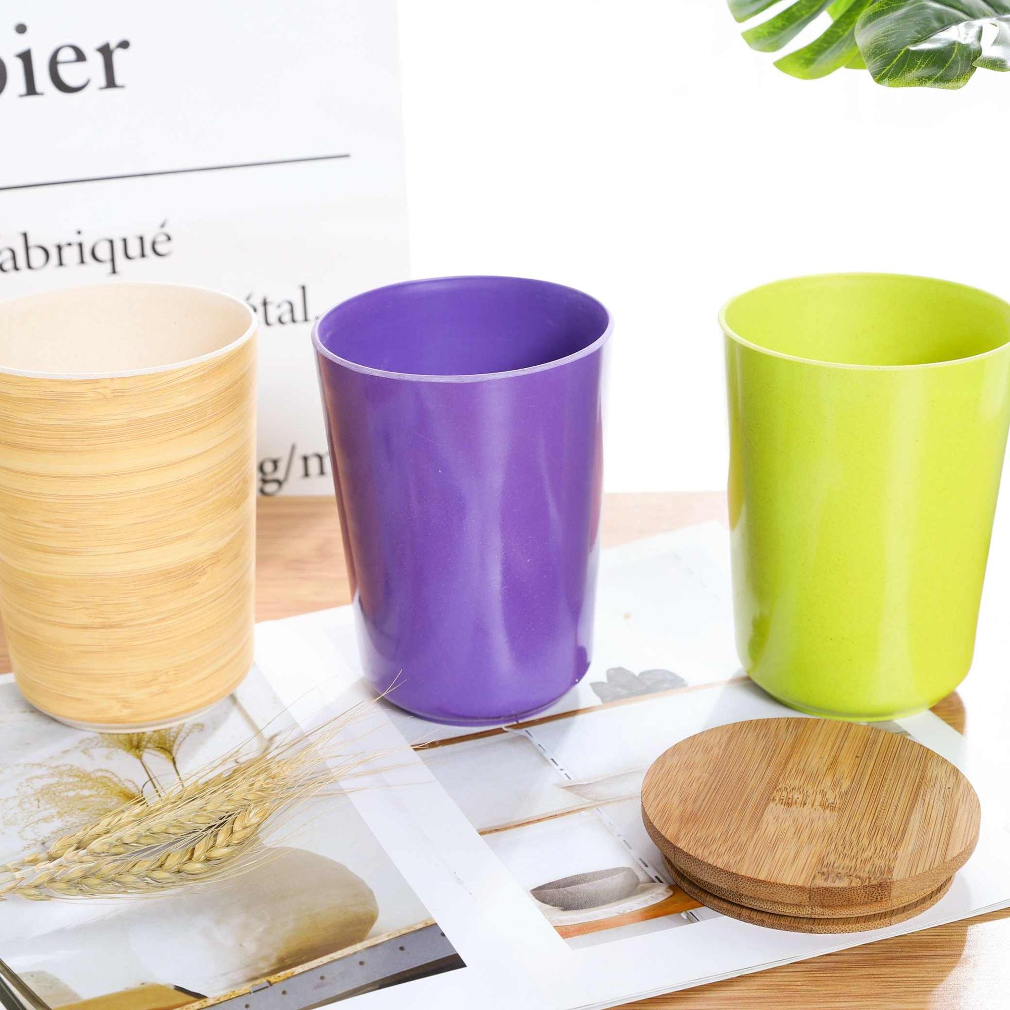 Modern Vintage Kitchen Storage Jars with Bamboo Lids Wood Canisters for Coffee Sugar Tea Flour Safe Food Storage Containers Logo
