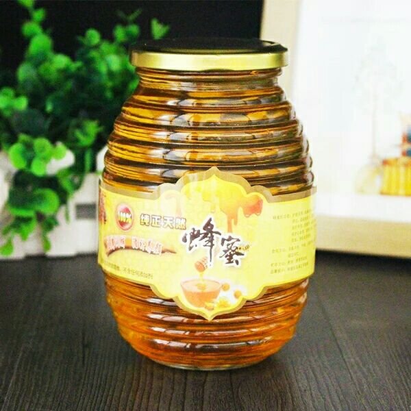 Wholesale Glass Bottle Honey Pot Jar For Food Storage Honeycomb Jar 120g 250g 500g 1000g With Lid