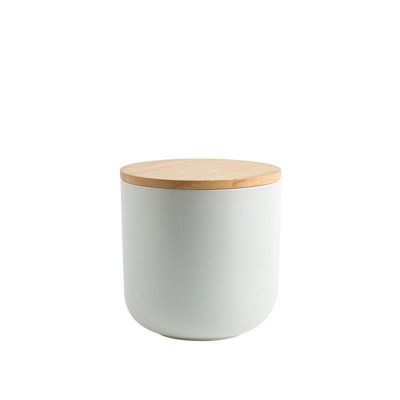 kitchen porcelain food storage restaurant condiment containers custom logo ceramic tea coffee sugar canisters