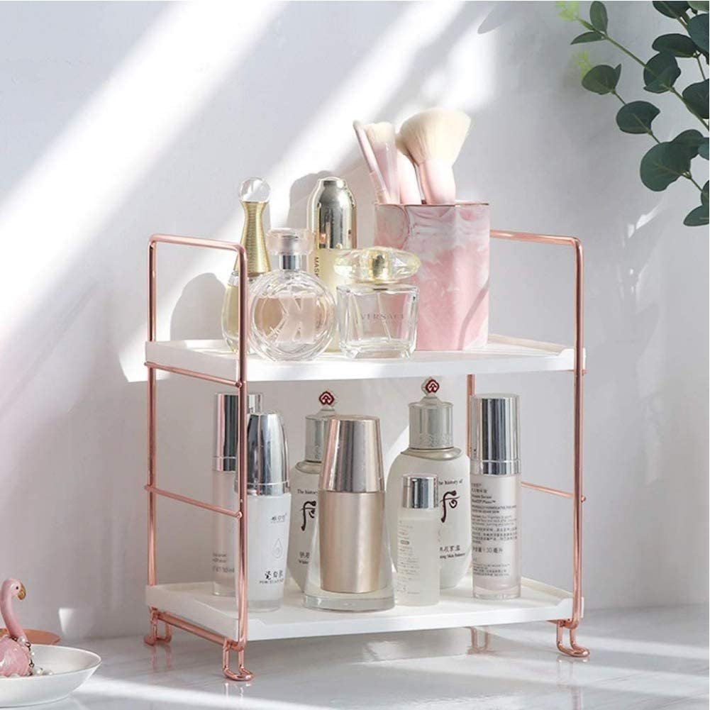 Attractive trending small acrylic makeup organizer for tabletop easy to place useful for small storage best selling product