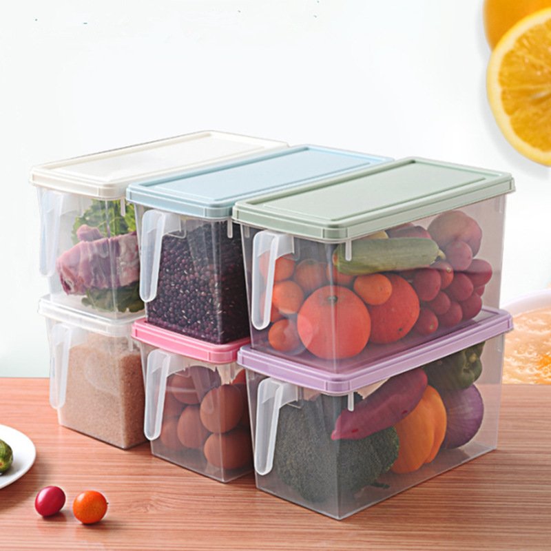 Eco-friendly Kitchen Case Large Capacity Food Storage Container with Handle