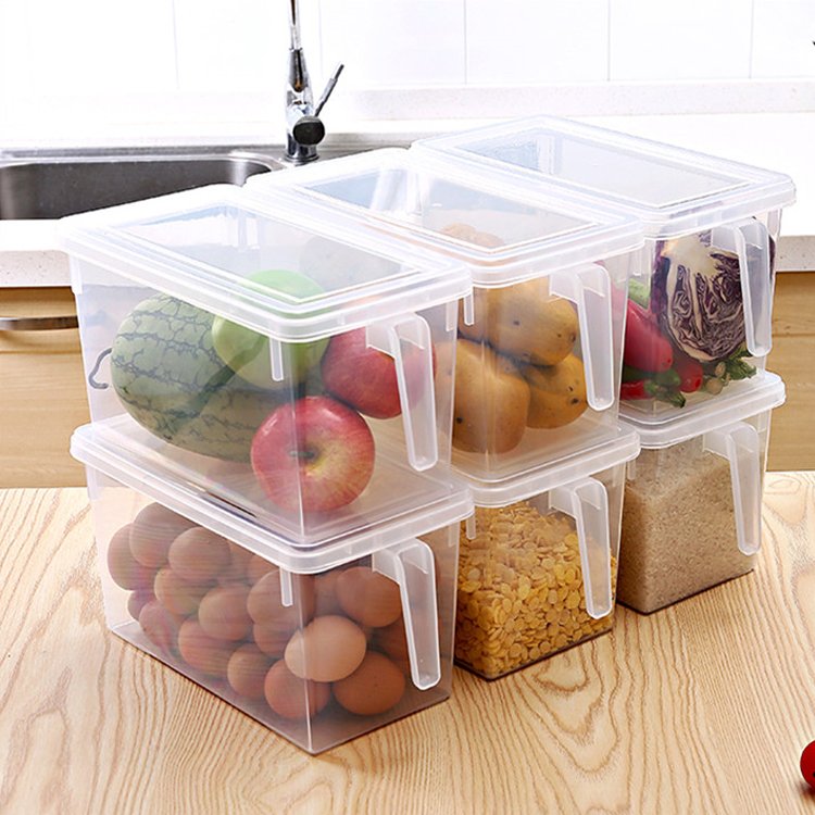 Eco-friendly Kitchen Case Large Capacity Food Storage Container with Handle