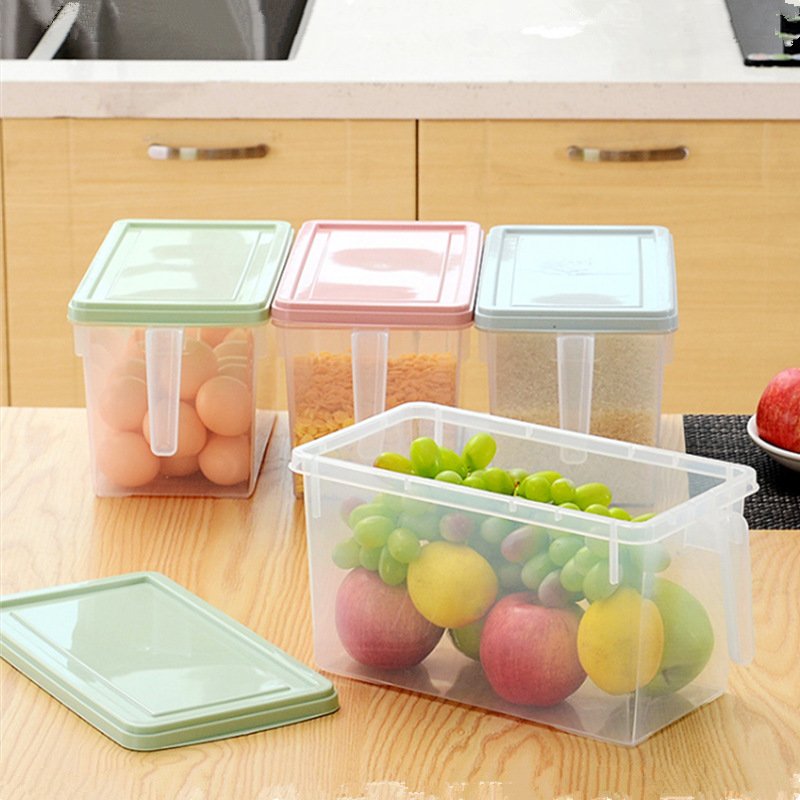 Eco-friendly Kitchen Case Large Capacity Food Storage Container with Handle