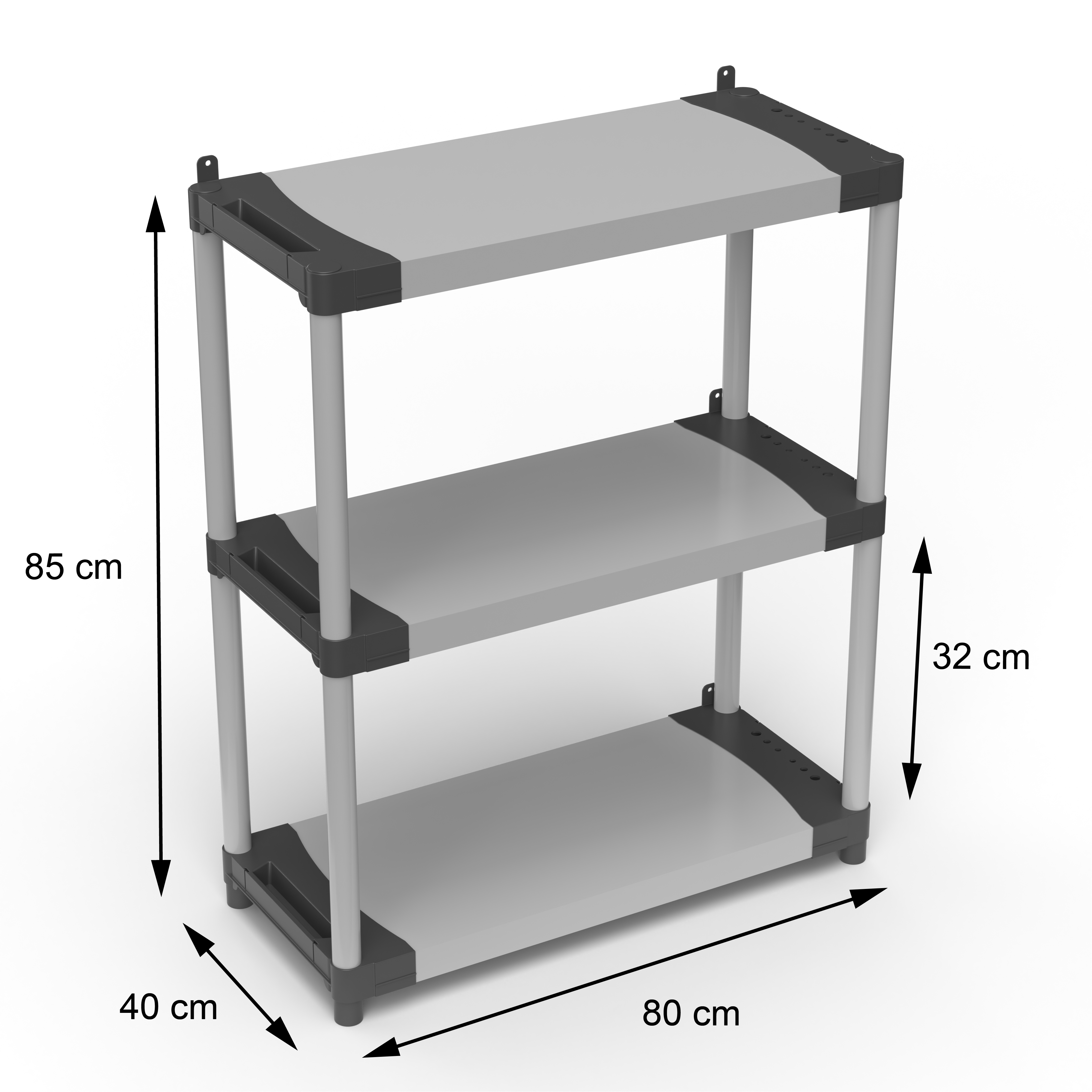 High Quality Made In Italy Easy To Assemble Screwless Multifunction Three Layers Storage Holders For Sale display racks