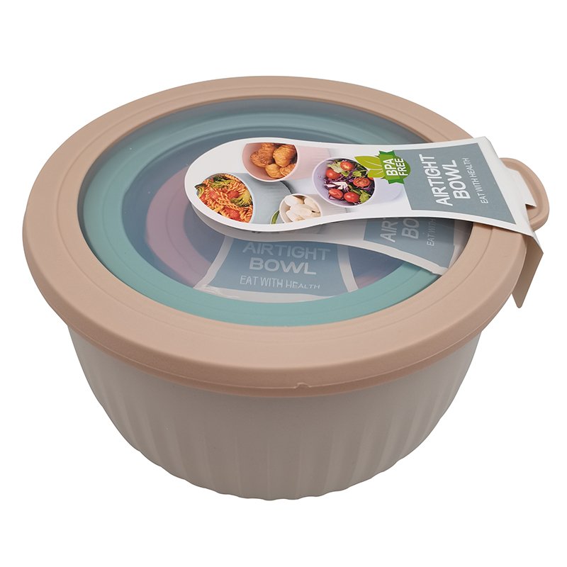 Food storage containers pp 18oz 38oz 70oz 485oz plastic round shape bowl soup containers with Transparent lid