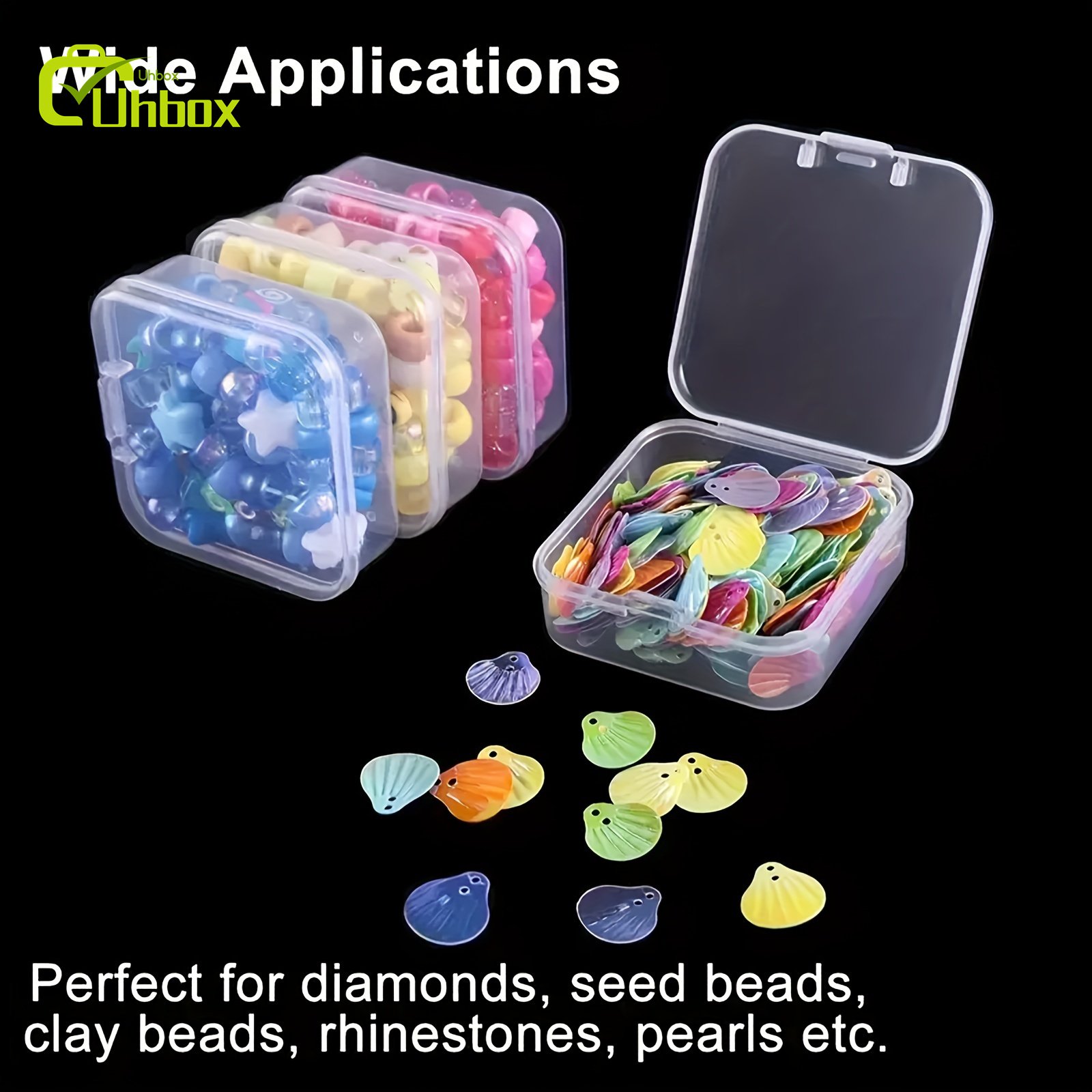 Transparent 14 Grid Plastic Storage Box Modern Mini Multifunctional Sorting Jewelry Case Art Embroidery Beads Diamond Painting