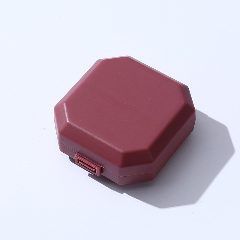 KYPL079 Customized Logo 6 Grids Pill Case Waterproof Plastic Medicine Storage Box