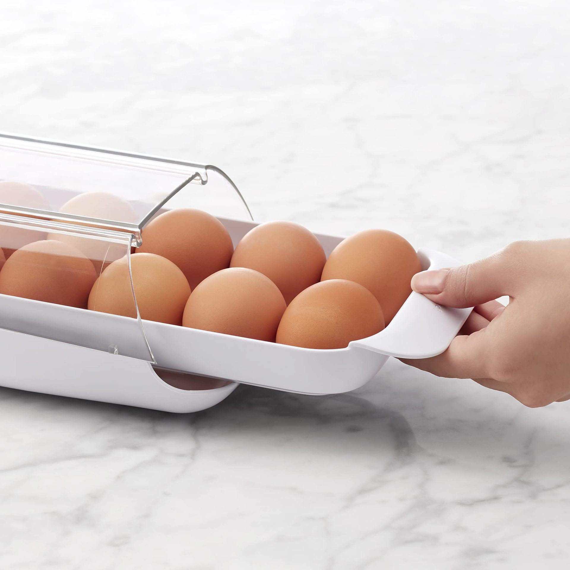 Egg Storage Container Organizer Bin Egg Fresh Storage Box Refrigerator Egg Container
